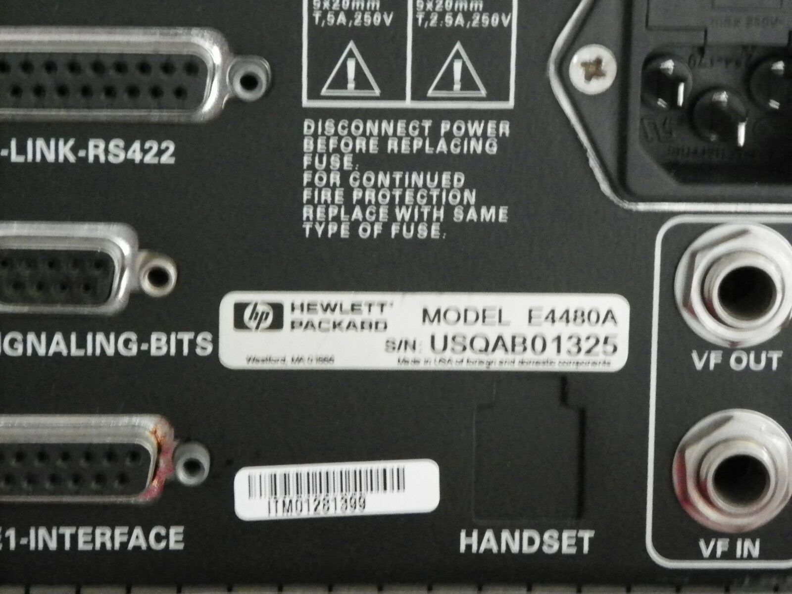 HP CERJAC 156MTS E4480A Sonet Maintenance Test Set
