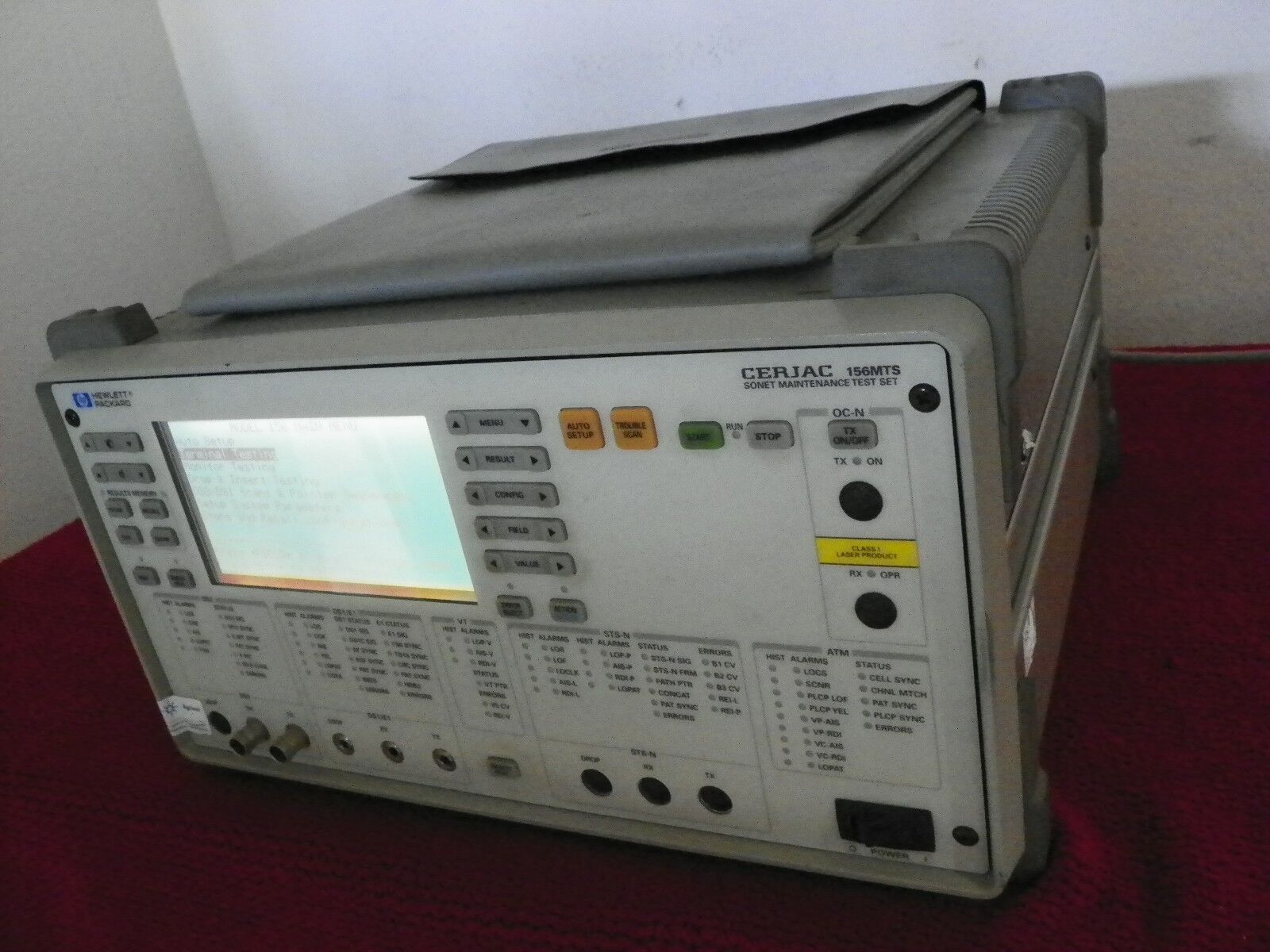 HP CERJAC 156MTS E4480A Sonet Maintenance Test Set