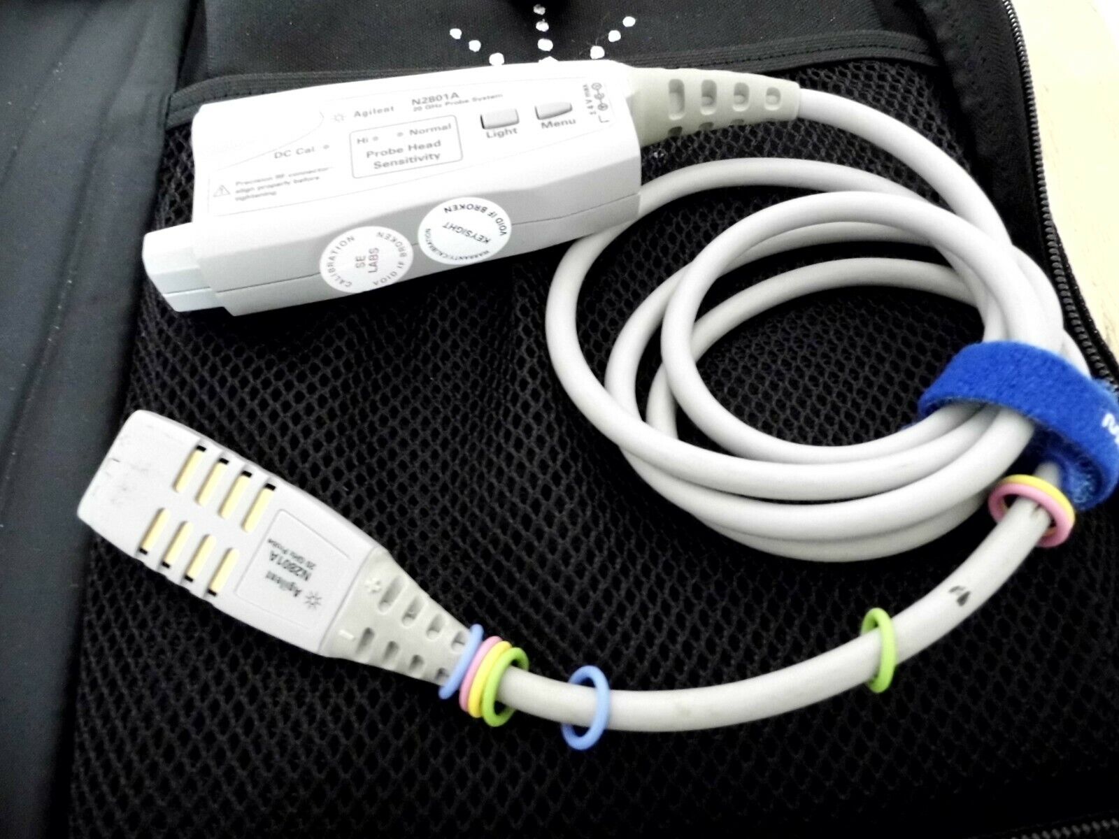 Agilent N2801A 20 GHz InfiniiMax III Series probe amplifier Keysight cal 8/2021