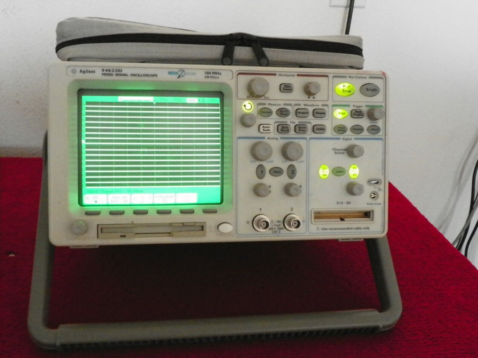 Agilent HP 54622D 2+16 channel 100 MHz MSO