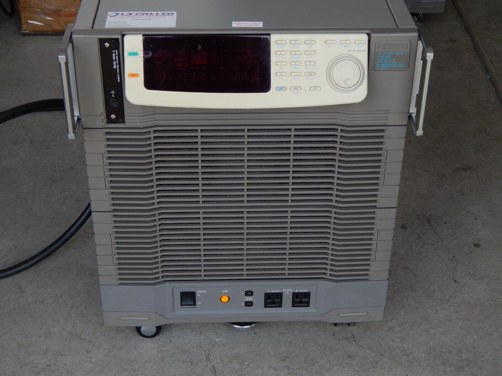Kikusui PCR 2000L AC/DC Power Supply, GPIB