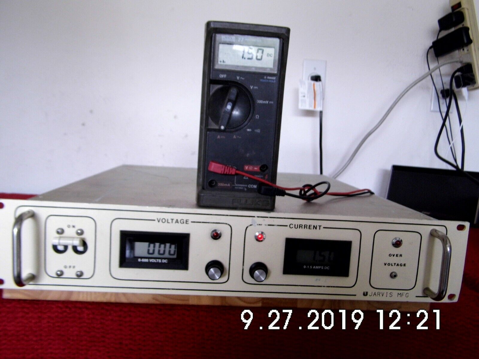 Power Ten Inc. 3402D-6001.5 600Vdc 1.5A DC Power Supply, Functionally Tested