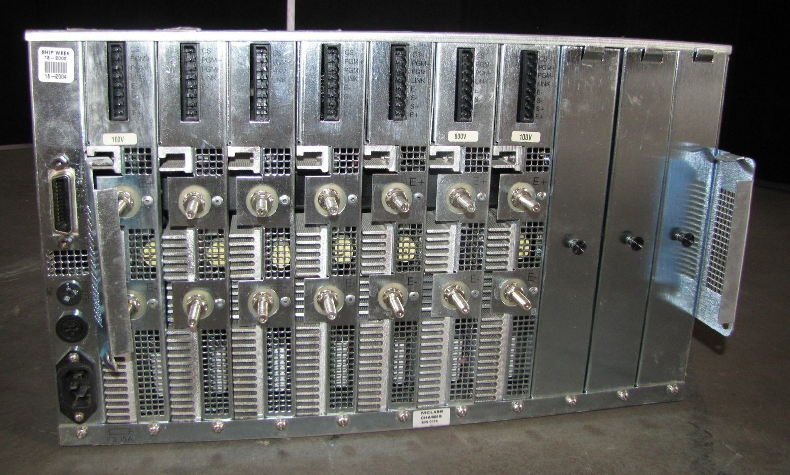 Transistor Devices MCL488-100-60-350 DC Electronic Load Module,100V,60A,350W