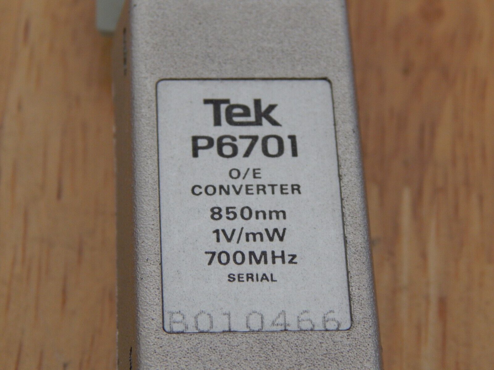 Tektronix P6701 Probe O/E Converter 850nM 1V/mW 700hz