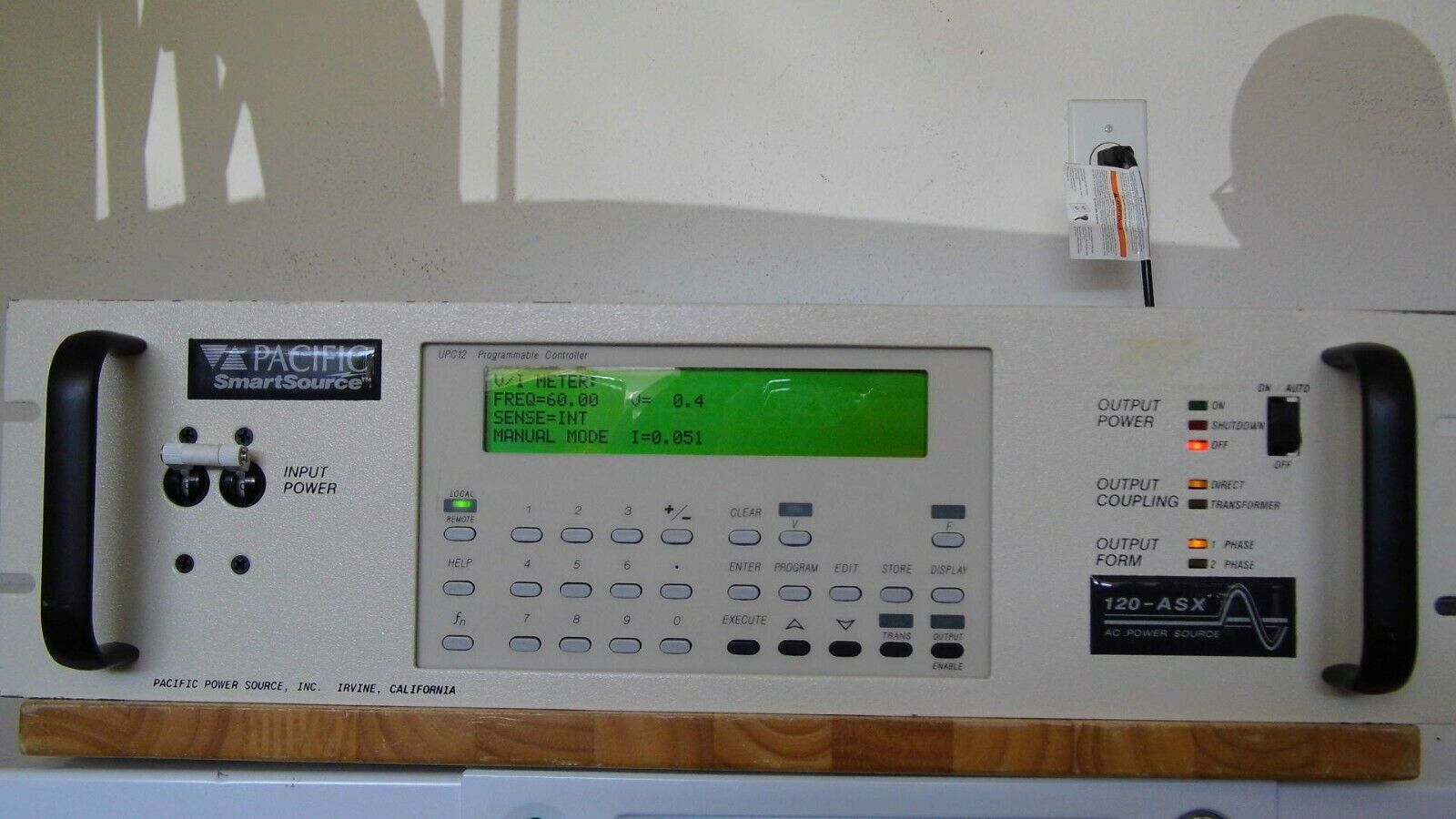 Pacific Power 120ASX-UPC12 2KVA 15-1200Hz 1 phase AC Power Source 