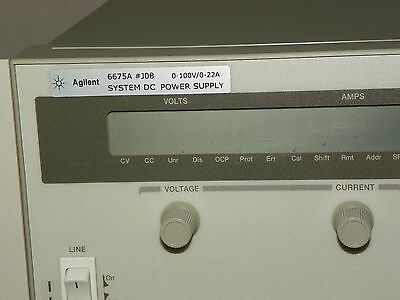 Agilent / HP 6675A Power Supply, 100V, 22A, 2160W Option J08