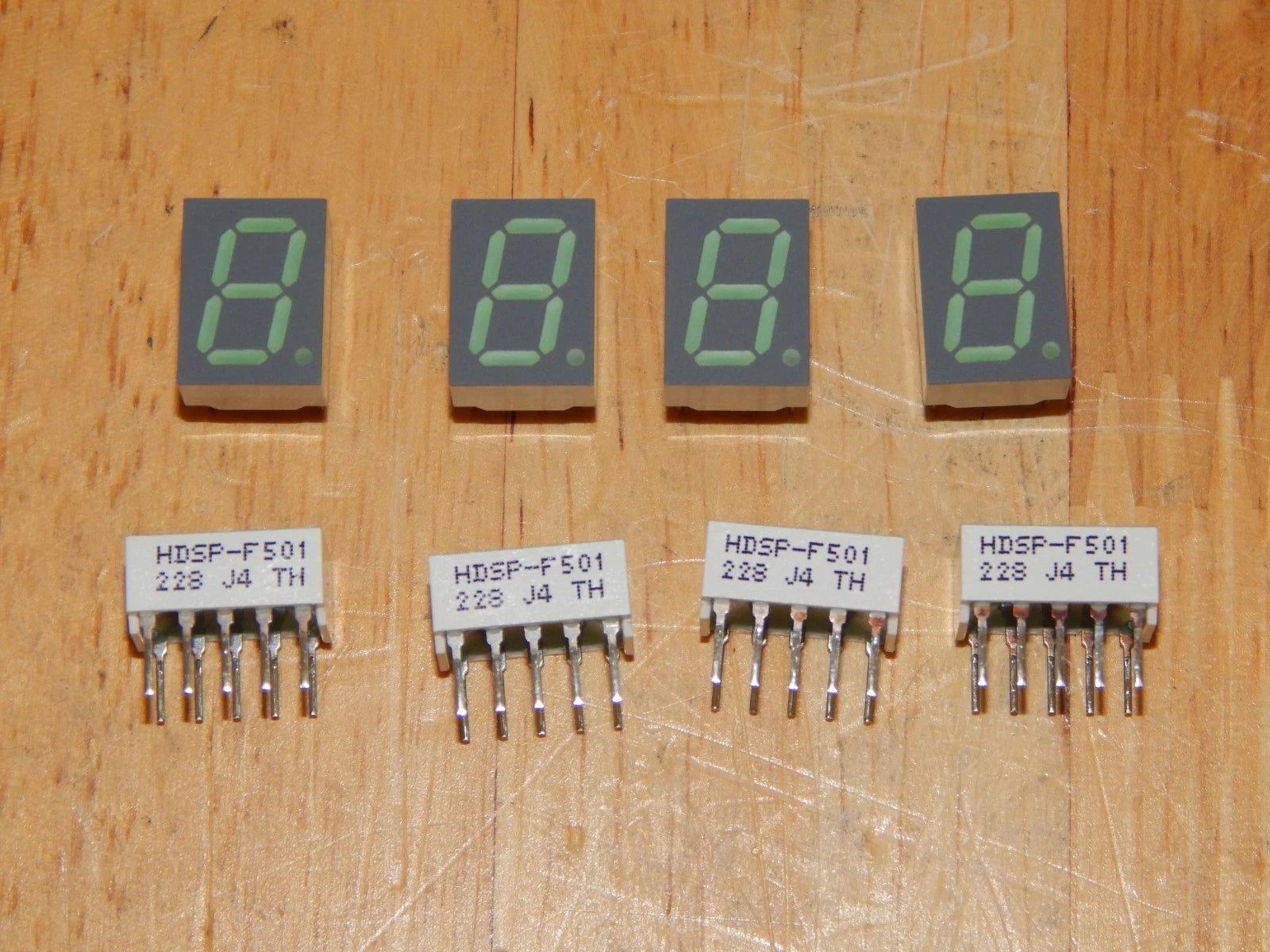 HDSP-F501 for Sorensen DLM, LED Display, Green, 8 pieces in the lot