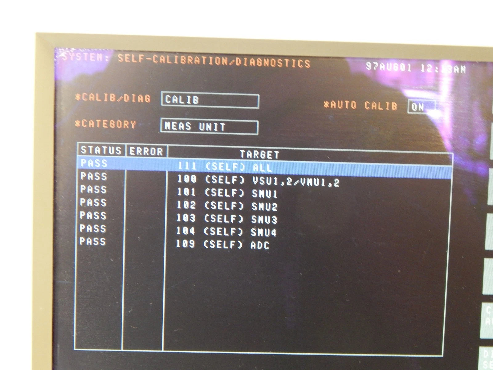Agilent 4156C Precision Semiconductor Parameter Analyzer, NIST Cal