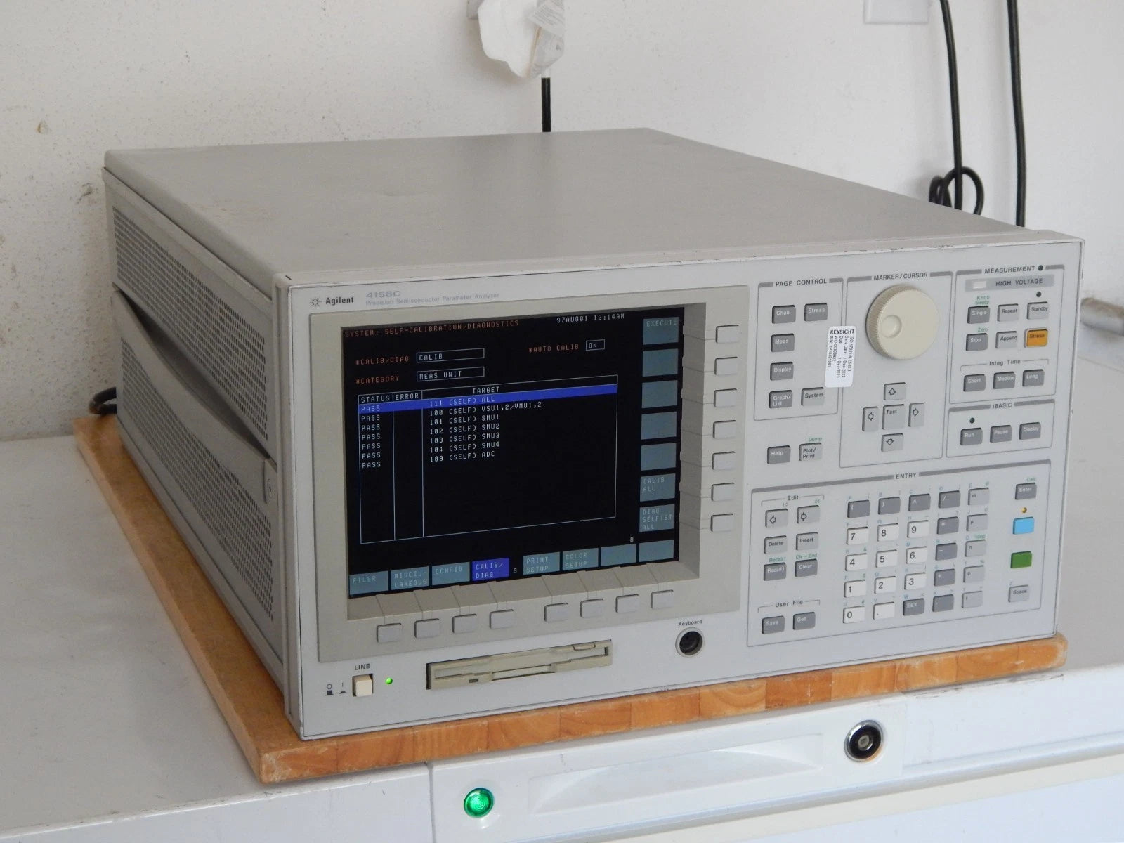 Agilent 4156C Precision Semiconductor Parameter Analyzer, NIST Cal