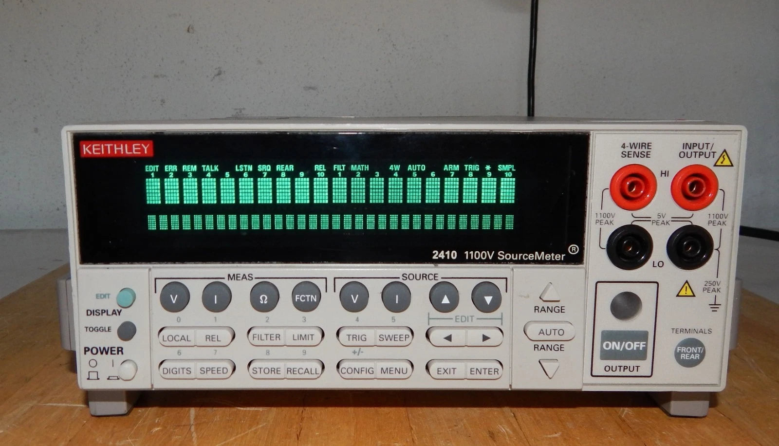 Keithley 2410 High Voltage SourceMeter 1100vdc OEM calibration 9/2025