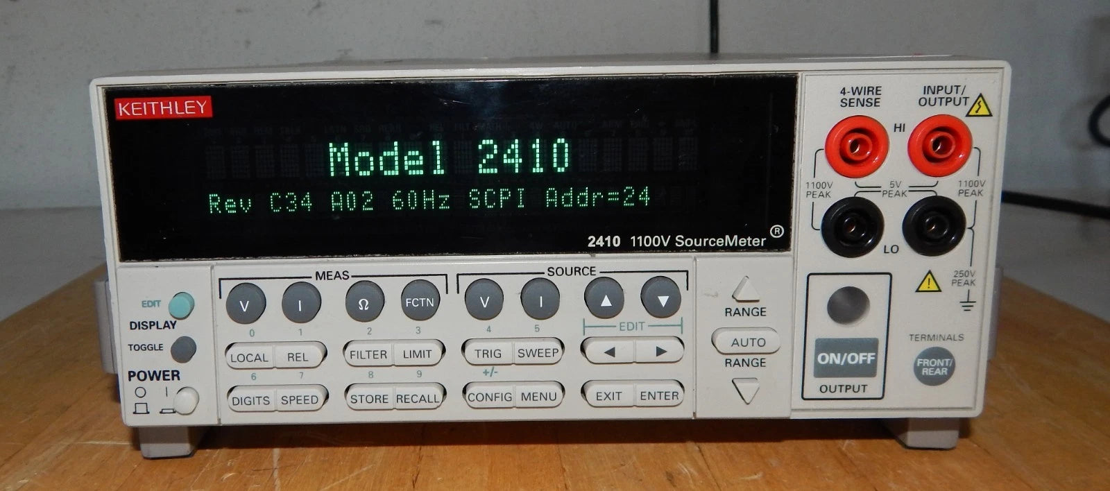 Keithley 2410 High Voltage SourceMeter 1100vdc OEM calibration 9/2025