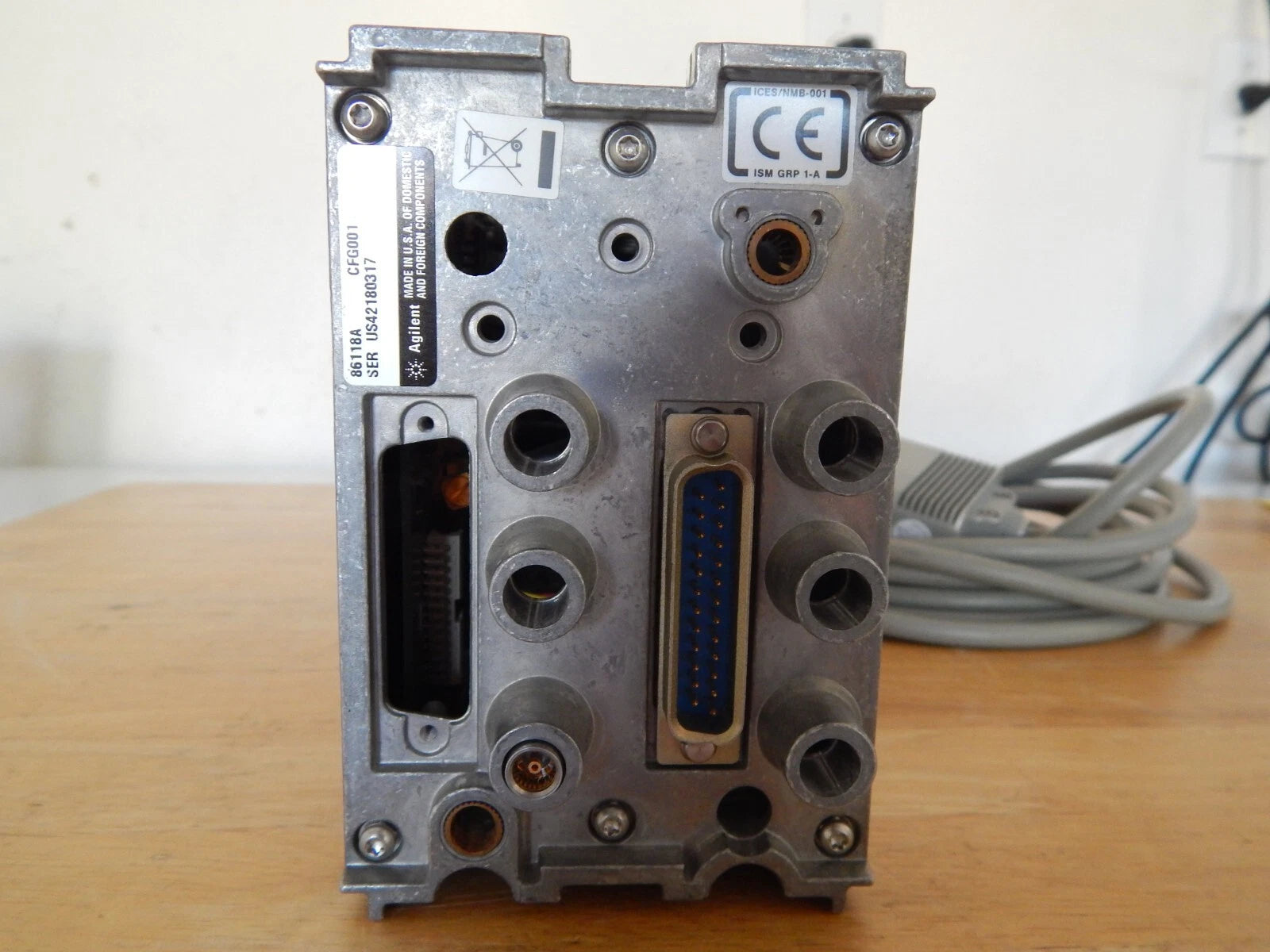 Agilent 86118A 70 GHz dual remote sampling head / module, Opt CFG001, NIST (2)