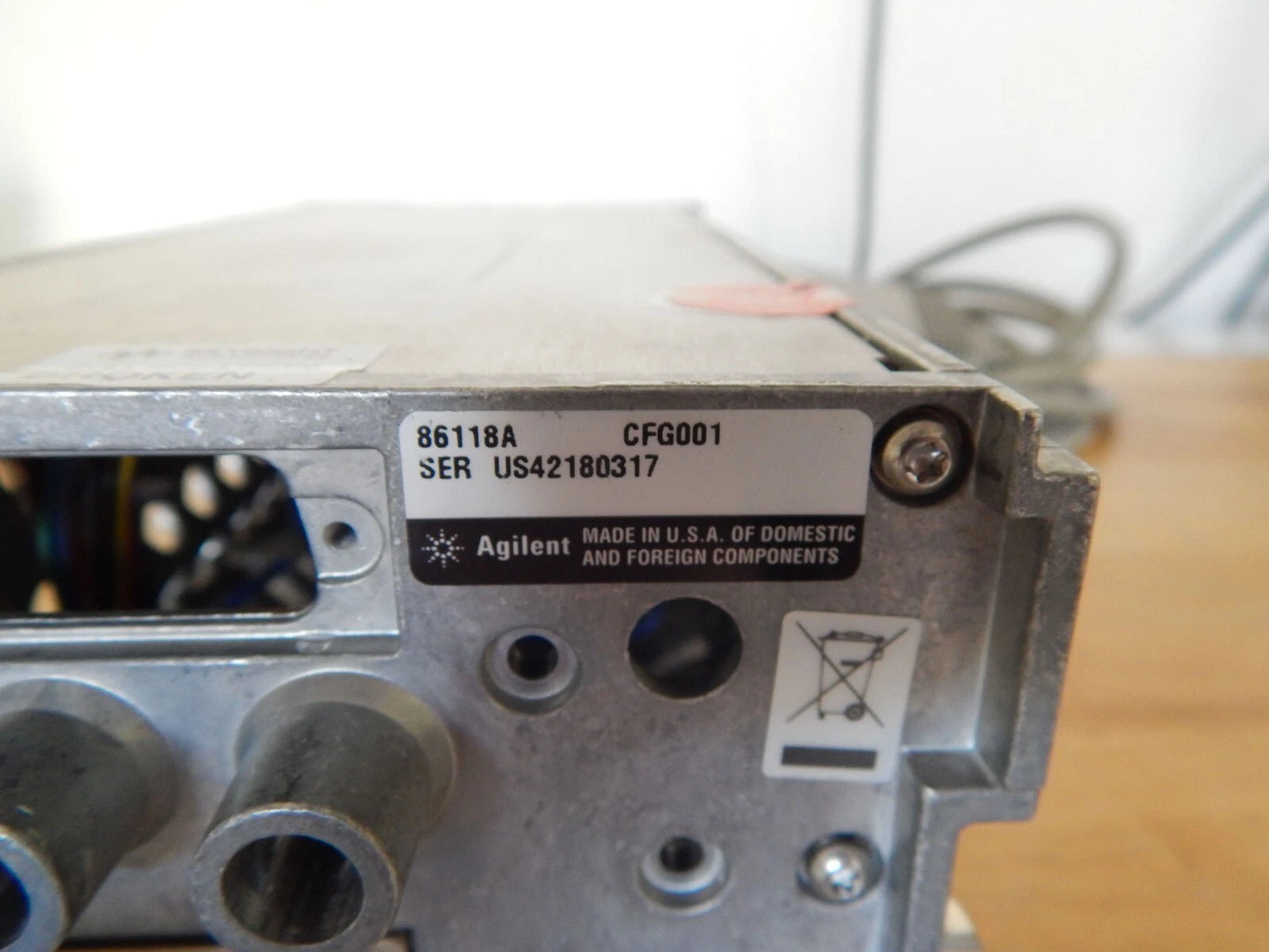 Agilent 86118A 70 GHz dual remote sampling head / module, Opt CFG001, NIST (2)